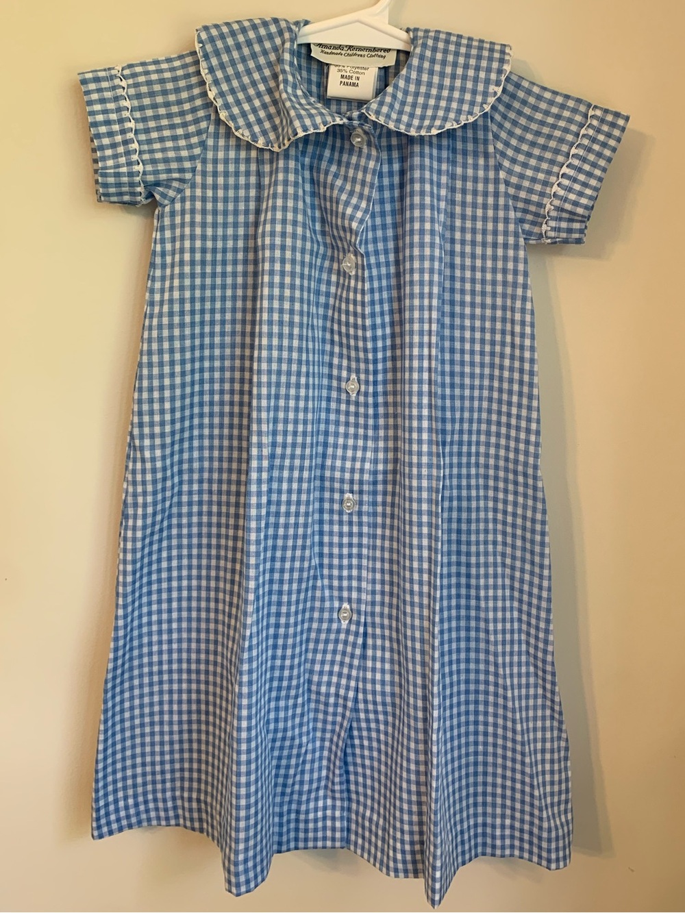 Amanda Remembered Newborn Layette Gingham Embroidered